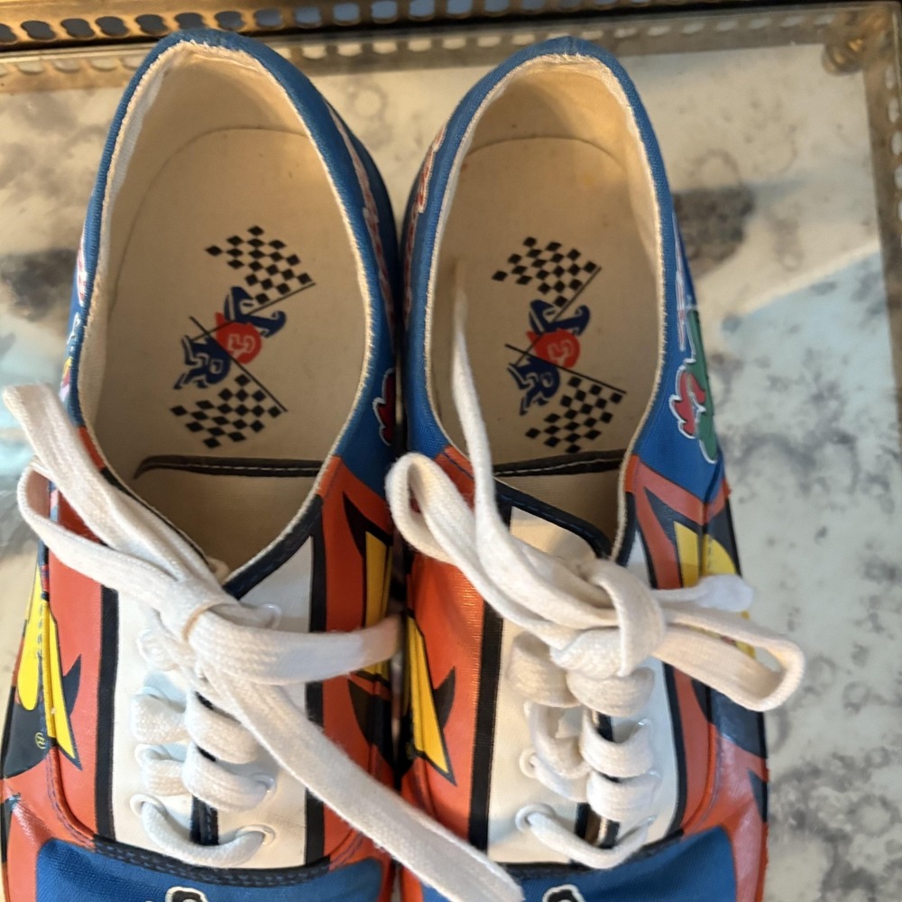 Vintage Kellogg's Tony the Tiger Shoes Mens Size 9 Womens 11‎ Racing NASCAR 90s - Picture 3 of 8